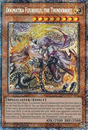 Dogmatika Fleurdelis, the Thunderbolt (Starlight Rare) (DOOD-EN026) - Doom of Dimensions 1st Edition