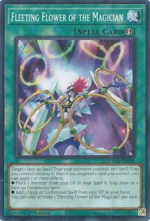 Fleeting Flower of the Magician (DOOD-EN089) - Doom of Dimensions 1st Edition