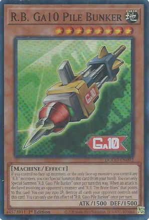 R.B. Ga10 Pile Bunker (DOOD-EN092) - Doom of Dimensions 1st Edition