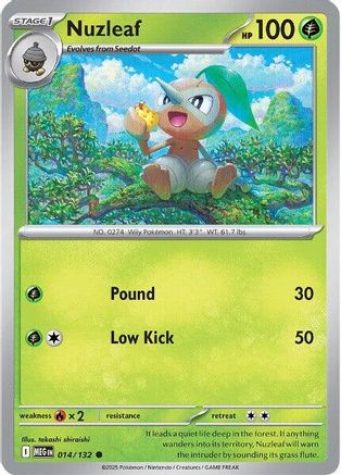 Nuzleaf - 014/132  ME01 Mega Evolution - Common