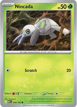 Nincada - 016/132  ME01 Mega Evolution - Common