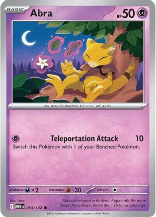 Abra - 054/132  ME01 Mega Evolution - Common