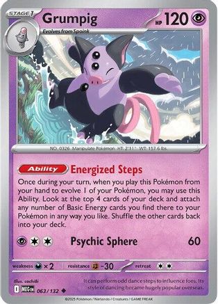 Grumpig - 063/132  ME01 Mega Evolution - Uncommon