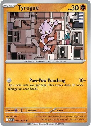Tyrogue - 071/132  ME01 Mega Evolution - Common
