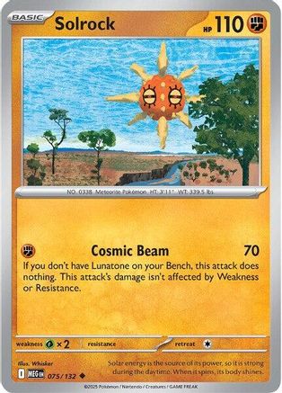 Solrock - 075/132  ME01 Mega Evolution - Uncommon