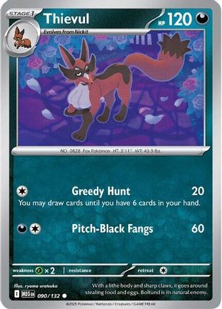 Thievul - 090/132  ME01 Mega Evolution - Common
