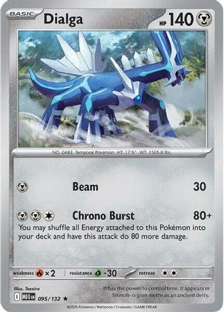 Dialga - 095/132  - Holofoil ME01 Mega Evolution - Rare
