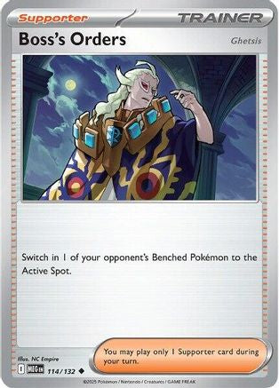 Boss's Orders [Ghetsis] - 114/132  ME01 Mega Evolution - Uncommon