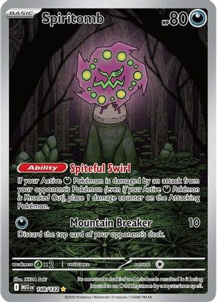 Spiritomb - 148/132  - Holofoil ME01 Mega Evolution - Illustration Rare