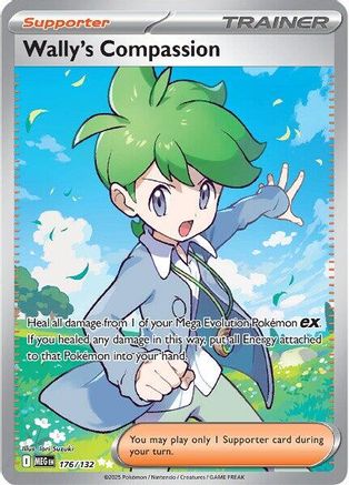 Wally's Compassion - 176/132  - Holofoil ME01 Mega Evolution - Ultra Rare