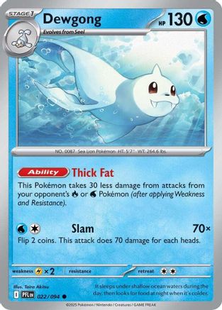 Dewgong 022/094  ME02 Phantasmal Flames - Common