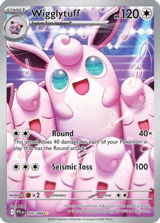 Wigglytuff 105/094  - Holofoil ME02 Phantasmal Flames - Illustration Rare