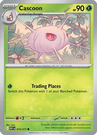 Cascoon 014/217  - Reverse Holofoil ME Ascended Heroes - Common