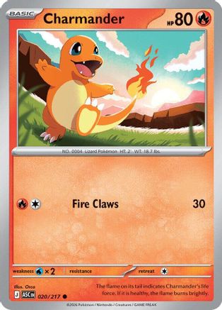 Charmander 020/217  ME Ascended Heroes - Common