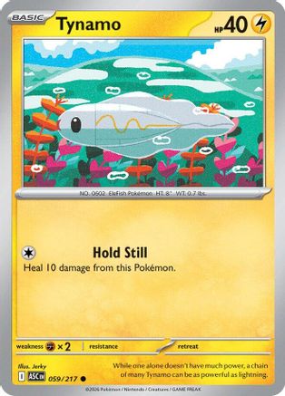 Tynamo 059/217  - Reverse Holofoil ME Ascended Heroes - Common
