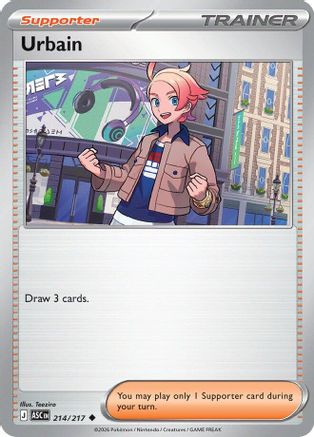 Urbain 214/217  - Reverse Holofoil ME Ascended Heroes - Uncommon