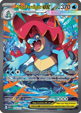Mega Feraligatr ex 274/217  - Holofoil ME Ascended Heroes - Special Illustration Rare