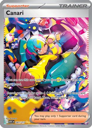 Canari 291/217  - Holofoil ME Ascended Heroes - Special Illustration Rare