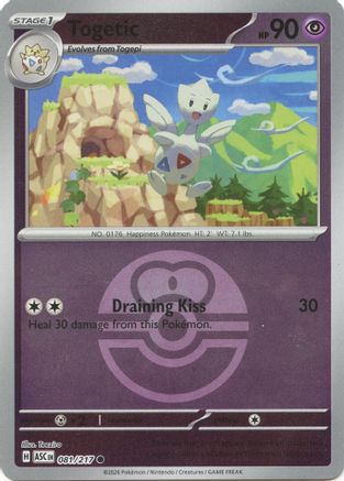 Togetic (Love Ball) 081/217  - Reverse Holofoil ME Ascended Heroes - Common