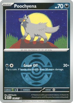 Poochyena (Dusk Ball) 128/217  - Reverse Holofoil ME Ascended Heroes - Common