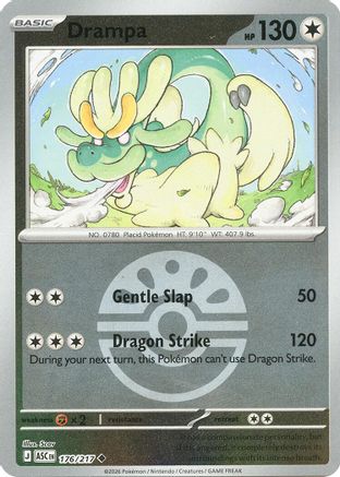 Drampa (Friend Ball) 176/217  - Reverse Holofoil ME Ascended Heroes - Uncommon