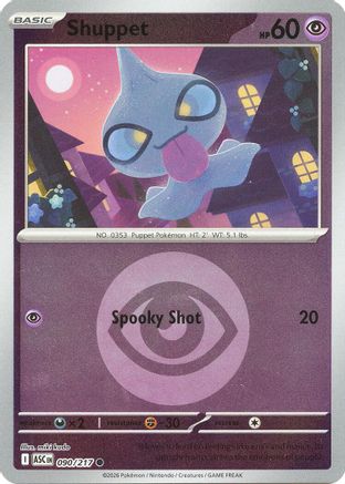 Shuppet (Energy Symbol Pattern) 090/217  - Reverse Holofoil ME Ascended Heroes - Common