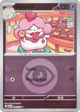 Slurpuff (Energy Symbol Pattern) - 094/217  - Reverse Holofoil ME Ascended Heroes - Uncommon