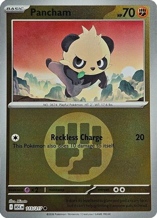 Pancham (Energy Symbol Pattern) 115/217  - Reverse Holofoil ME Ascended Heroes - Common