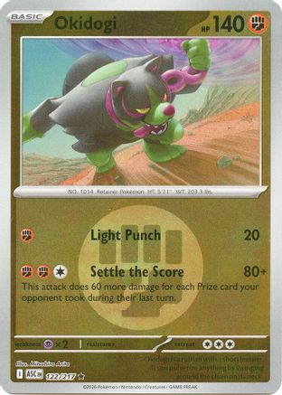 Okidogi (Energy Symbol Pattern) 122/217  - Reverse Holofoil ME Ascended Heroes - Rare