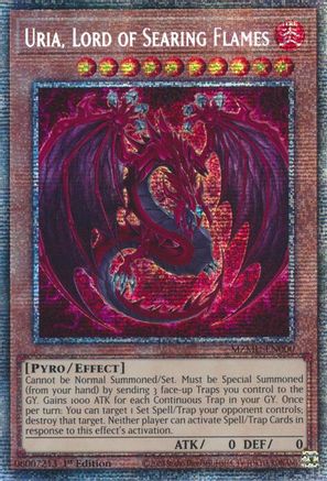 Uria, Lord of Searing Flames (Starlight Rare) (MZMU-EN000) - Maze of Muertos 1st Edition
