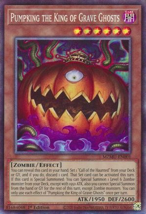 Pumpking the King of Grave Ghosts (Collector's Rare) (MZMU-EN001) - Maze of Muertos 1st Edition