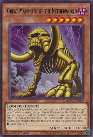 Great Mammoth of the Netherworld (MZMU-EN004) - Maze of Muertos 1st Edition