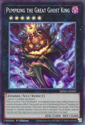Pumpking the Great Ghost King (Collector's Rare) (MZMU-EN005) - Maze of Muertos 1st Edition
