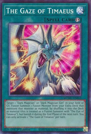The Gaze of Timaeus (Collector's Rare) (MZMU-EN013) - Maze of Muertos 1st Edition