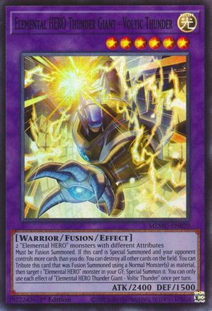 Elemental HERO Thunder Giant - Voltic Thunder (MZMU-EN029) - Maze of Muertos 1st Edition