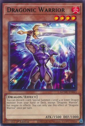 Dragonic Warrior (MZMU-EN043) - Maze of Muertos 1st Edition