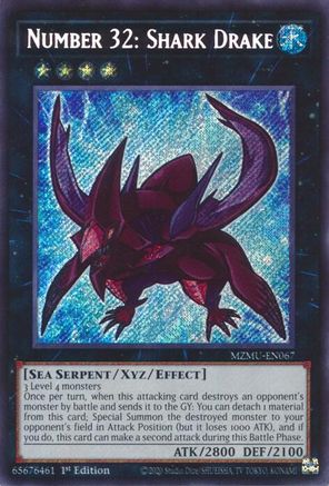 Number 32: Shark Drake (MZMU-EN067) - Maze of Muertos 1st Edition