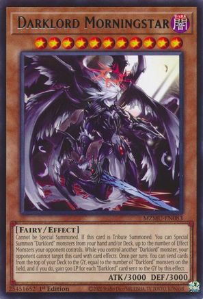 Darklord Morningstar (MZMU-EN083) - Maze of Muertos 1st Edition