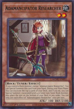 Adamancipator Researcher (MZMU-EN092) - Maze of Muertos 1st Edition