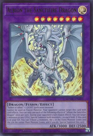 Albion the Sanctifire Dragon (MZMU-EN101) - Maze of Muertos 1st Edition