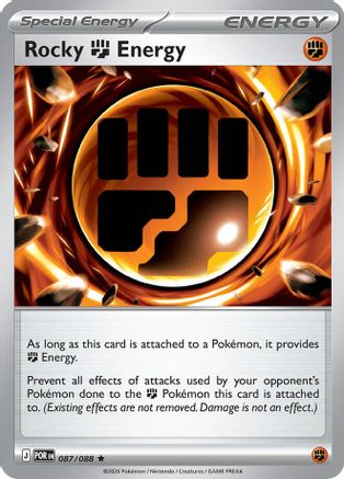 Rocky Fighting Energy 087/088  - Holofoil ME03 Perfect Order - Rare