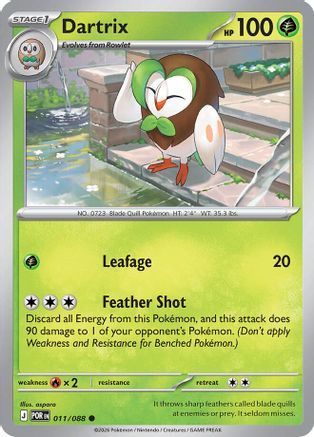 Dartrix 011/088  ME03 Perfect Order - Common
