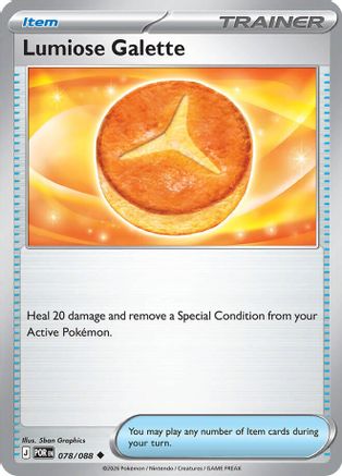 Lumiose Galette 078/088  - Reverse Holofoil ME03 Perfect Order - Uncommon