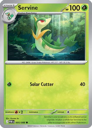 Servine 005/088  - Reverse Holofoil ME03 Perfect Order - Common