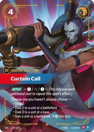 Curtain Call (182/219) - Unleashed Foil