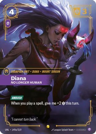 Diana - No Longer Human (Alternate Art) (149a/219) - Unleashed Foil