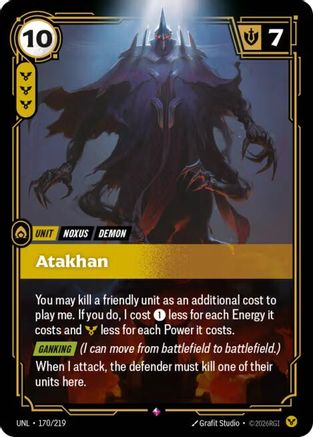 Atakhan (170/219) - Unleashed Foil