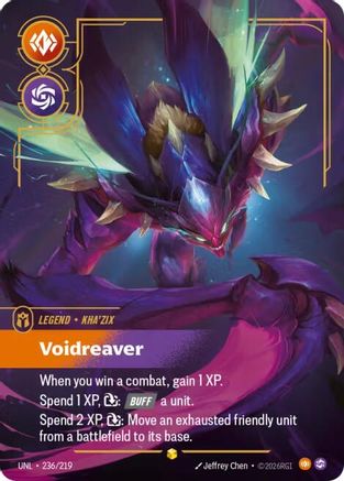 Kha'Zix - Voidreaver (Overnumbered) (236/219) - Unleashed Foil