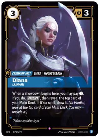Diana - Lunari (079/219) - Unleashed Foil
