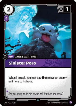 Sinister Poro (137/219) - Unleashed